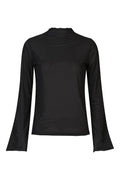 Mesh Ls Trompet Top | Black