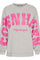 Hibiscus Sweatshirt | Grey/Pink | Bluse fra Marta Du Chateau