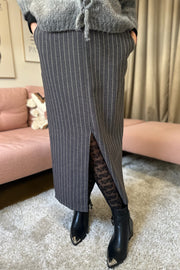 Chicago Skirt 40545 | Grey Stripe | Nederdel fra Black Colour