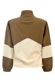 Eva Trainingsjacke | Mokka Elfenbein | Bluse von Liberté
