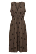 Linetta Dress | Brown Dot