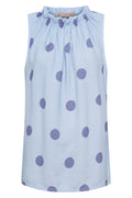Lucina Dot Top | Celeste Polka Dot – nedsat