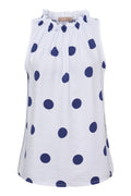 Lucina Dot Top | White Polka Dot – nedsat