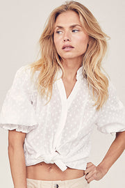 Nimba SS Shirt | White | Skjorte fra Co'couture