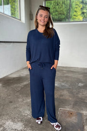 Lora Ls Blouse | Blå | Bluse fra French Laundry
