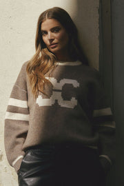 Row Coco Logo Knit 32214 | Walnut | Strik fra Co'couture