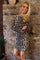 Alma Ls Turn Dress | Big Lux Leo Fossil | Kjole fra Liberté