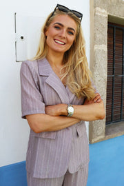 Simi Ss Shirt | Light Brown Simili | Bluse fra Liberté