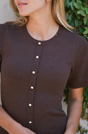 Elise Knit Dress | Brown | Strik fra Neo Noir