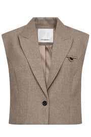 Meera Vest 30348 | Walnut | Vest fra Co'couture