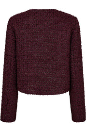 Peach Boucle Jacket 30357 | Plum | Jakke fra Co'couture