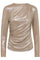 Margot Drape Blouse 33204 | Champagne | T-Shirt fra Co'couture