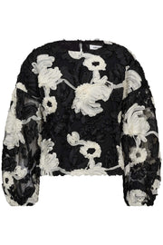 Fleur Fluffy Blouse 35951 | Black | Bluse fra Co'couture