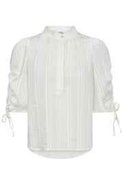 Kesi SS Puff Blouse 35956 | White | Bluse fra Co'couture