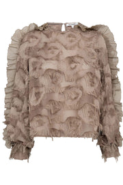 Syra Structure Blouse 35978 | Walnut | Bluse fra Co'couture