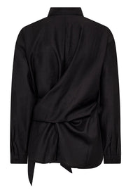 Idina Tie Shirt 35990 | Black | Bluse fra Co'couture