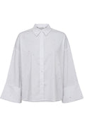 Leni Wide Cuff Stone Shirt 35992 | White | Bluse fra Co'couture