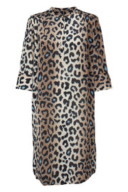 Frederikke Dress 3/4 | Leopard | Kjole fra Prepair