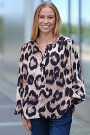 Sonna Blouse | Leopard | Bluse fra Prepair