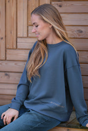 Mary Sweatshirt 2583 | Blue | Sweatshirt fra Prepair