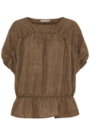 Saffron Blouse | Brown | Bluse fra Marta du Chateau