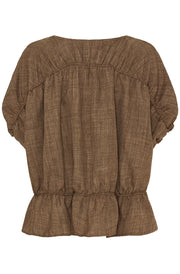 Saffron Blouse | Brown | Bluse fra Marta du Chateau