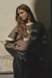 Row Coco Logo Knit 32214 | Walnut | Strik fra Co'couture