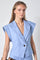Kiana Pin Vest 40027 | Pale Blue | Vest fra Co'couture