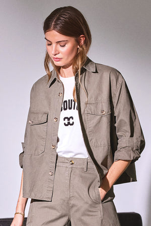 Evelyn Shirt 45058 | Army | Bluse fra Co'couture