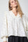 Diem Dot V-Blouse 45062 | OffWhite-Black | Bluse fra Co'couture