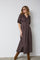Poppycc Pleat Dress | Dark Brown | Kjole fra Co'Couture
