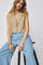 Leilacc Linen Crop Vest | Bisquit | Vest fra Co'Couture