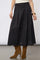 Poppycc Pleat Scallop Skirt | Black | Nederdel fra Co'Couture