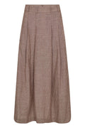 Jiho Anya Pleat Skirt | Brown | Nederdel fra Co'couture