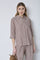 Jihocc Stripe Ss Shirt | Brown | Skjorte fra Co'Couture