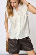 Tassycc Frill Top | White | Skjorte fra Co'Couture – nedsat