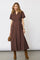 Elaracc Wrap Ss Dress | Dark Brown | Kjole fra Co'Couture