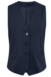 Freya Waistcoat | Black | Vest fra French Laundry