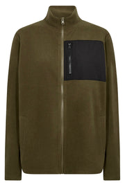Carrow Fleece Jacket | Army | Jakke fra French Laundry