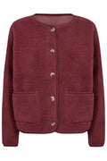 Ada Teddy Jacket | Mørkerød | Jakke fra French Laundry