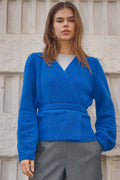 Rogercc Wrap Cardigan 500295 | New Blue | Co'couture