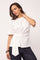 Oriane Pleat Tie Tee | White | T-Shirt fra Co'couture