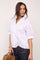 Poppy Emb. V Shirt | White | Skjorte fra Co'couture