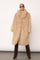 Rakel Long Furry Coat | Bisquit | Jakke fra Co'couture