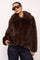 Aiko Furry Jacket | Dark Brown | Jakke fra Co'couture