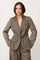 Veya Check Fitted Blazer | Brown | Blazer fra Co'couture