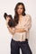 Avi Lace SS V Blouse | Mink | Bluse fra Co'couture