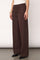 Luna Wide Pant | Dark Brown | Bukser fra Co'couture