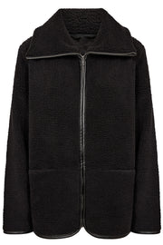 Bamie Teddy Zip | Sort | Jakke fra French Laundry