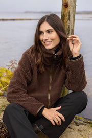 Bamie Teddy Zip | Brun | Jakke fra French Laundry
